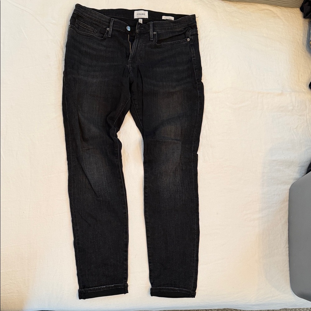 Frame Denim Men's Charcoal Slim Jeans